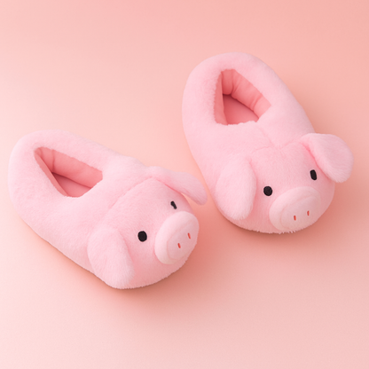 Pluszowe Kapcie - Świnki